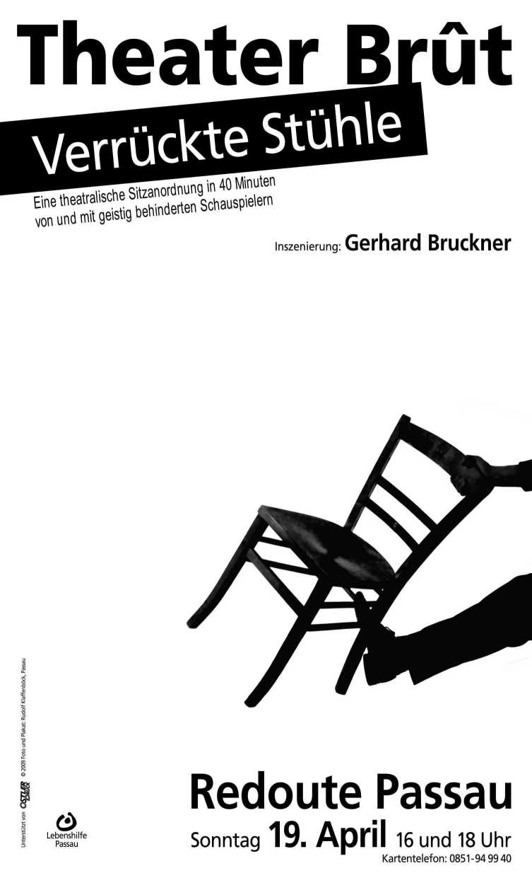 Plakat "Verr&uuml;ckte St&uuml;hle"
